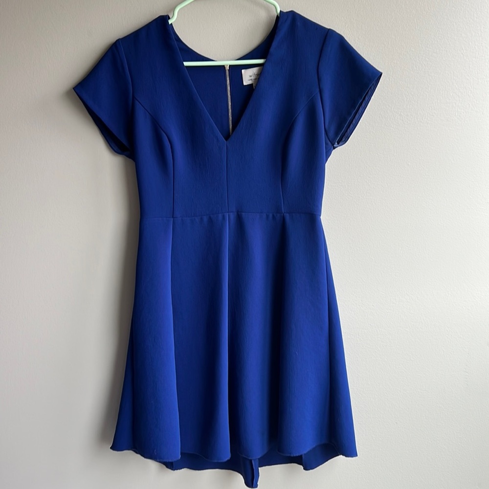 Aritzia Wilfred Cobalt Blue Dress